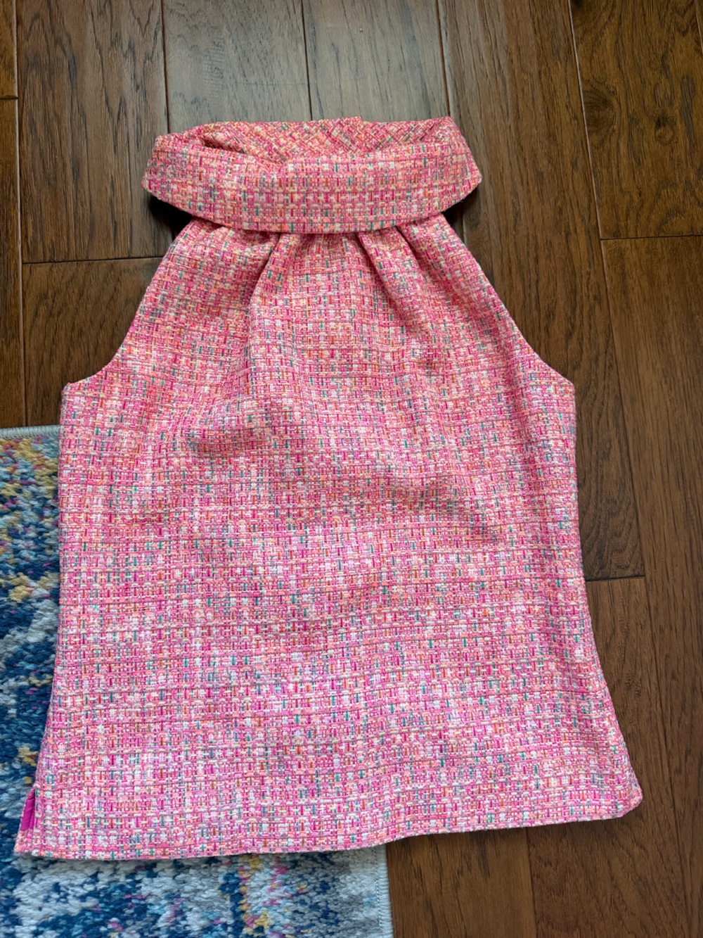 NWT Sail to Sable Pink Multicolor Tweed Top XS